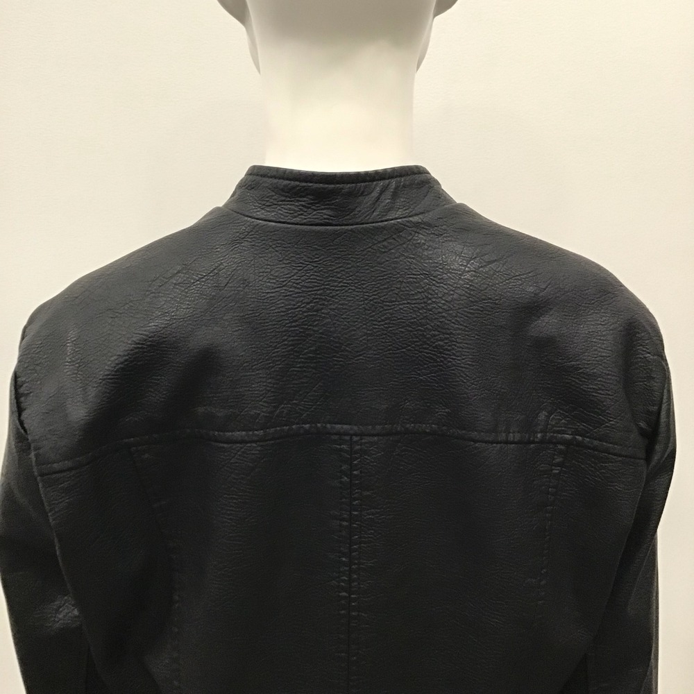 Torrid Faux Leather Moto Jacket Women Plus Size 2X Black Good Quilted Biker - Picture 14 of 16